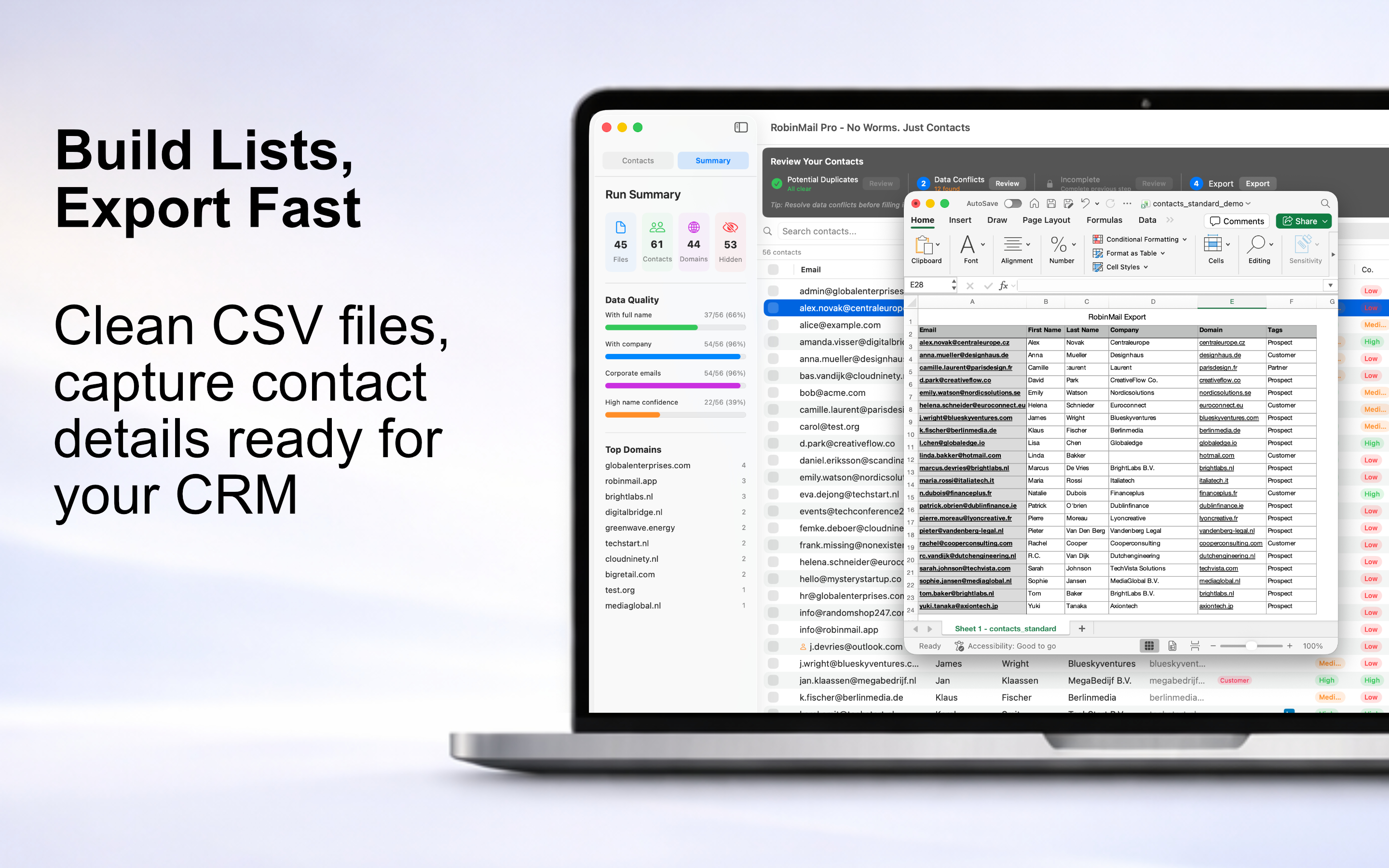 Export your contact list